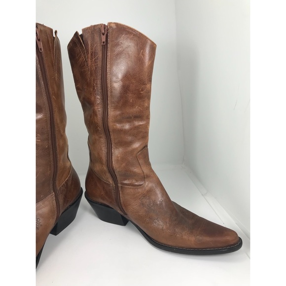 Matisse Wichita Brown Tall Mid Calf Western Boots - Picture 4 of 8